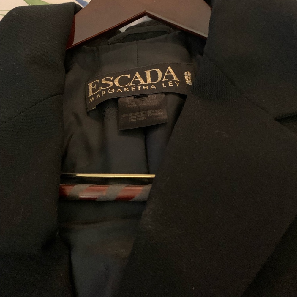 Gorgeous Escada Long Black Blazer Coat!